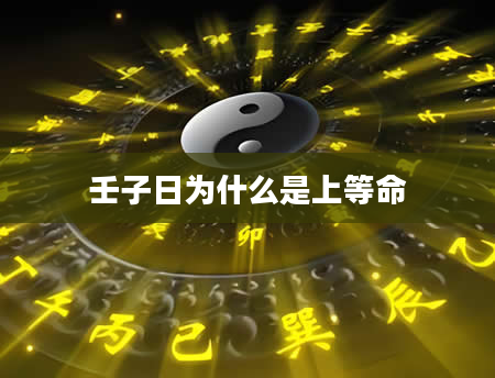 壬子日为什么是上等命