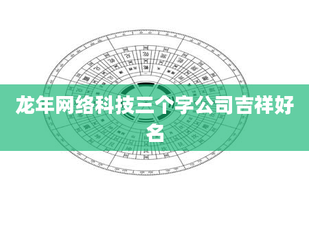 龙年网络科技三个字公司吉祥好名