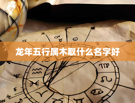 龙年五行属木取什么名字好