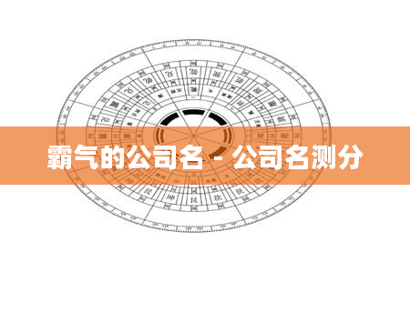 霸气的公司名 - 公司名测分