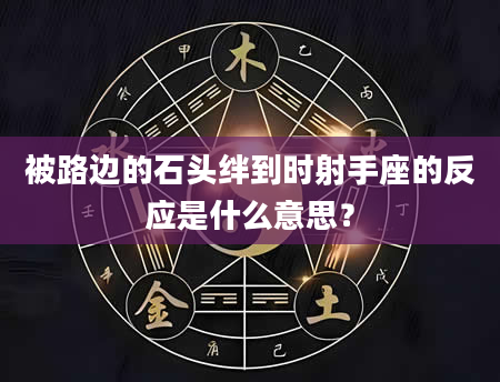 被路边的石头绊到时射手座的反应是什么意思？