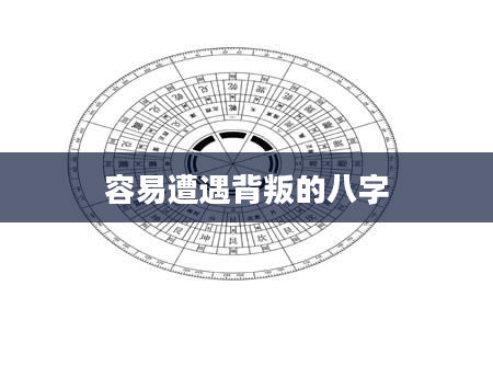 容易遭遇背叛的八字