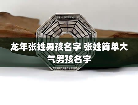 龙年张姓男孩名字 张姓简单大气男孩名字