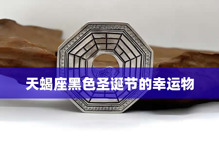 天蝎座黑色圣诞节的幸运物