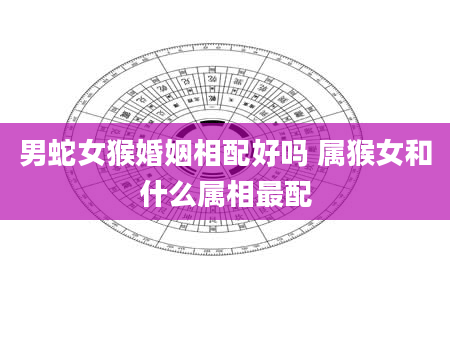 男蛇女猴婚姻相配好吗 属猴女和什么属相最配