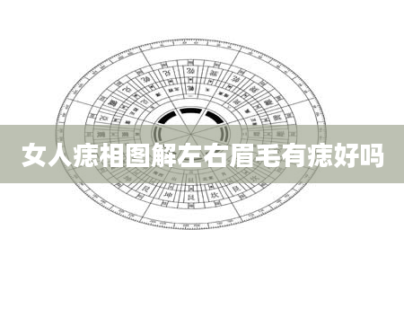女人痣相图解左右眉毛有痣好吗