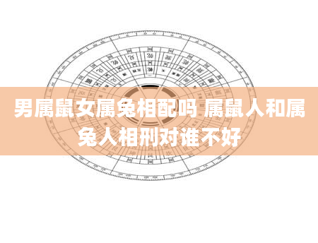 男属鼠女属兔相配吗 属鼠人和属兔人相刑对谁不好