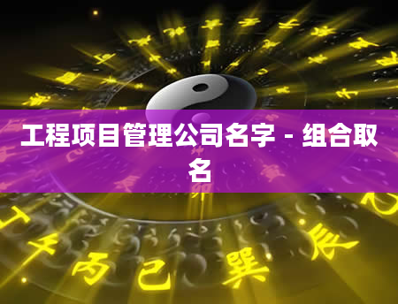 工程项目管理公司名字 - 组合取名