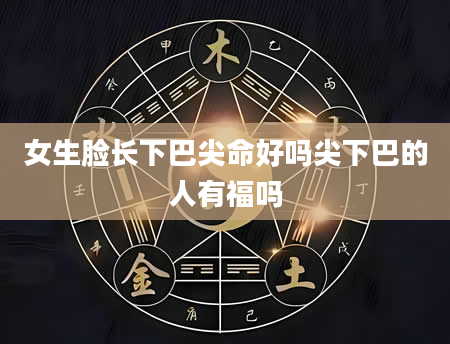 女生脸长下巴尖命好吗尖下巴的人有福吗