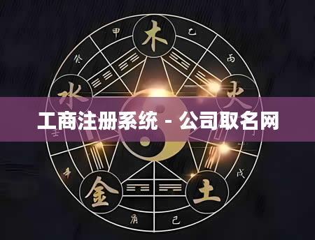 工商注册系统 - 公司取名网