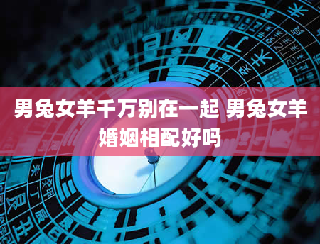 男兔女羊千万别在一起 男兔女羊婚姻相配好吗