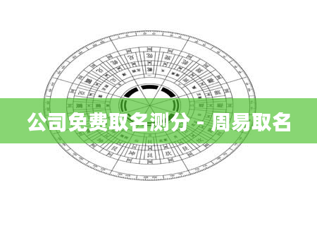 公司免费取名测分 - 周易取名