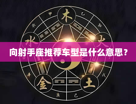 向射手座推荐车型是什么意思？