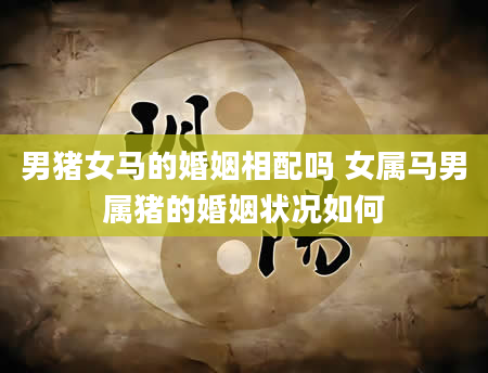 男猪女马的婚姻相配吗 女属马男属猪的婚姻状况如何