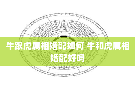牛跟虎属相婚配如何 牛和虎属相婚配好吗