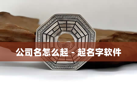公司名怎么起 - 起名字软件