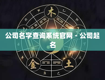 公司名字查询系统官网 - 公司起名