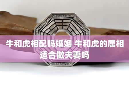 牛和虎相配吗婚姻 牛和虎的属相适合做夫妻吗