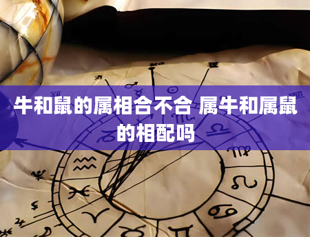 牛和鼠的属相合不合 属牛和属鼠的相配吗