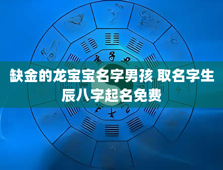 缺金的龙宝宝名字男孩 取名字生辰八字起名免费