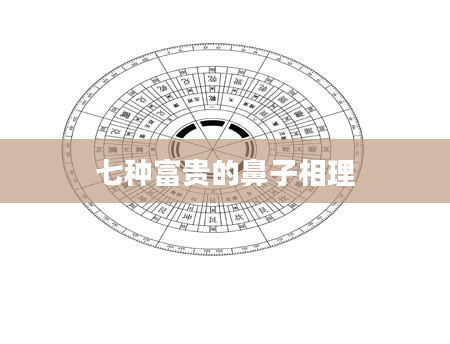 七种富贵的鼻子相理