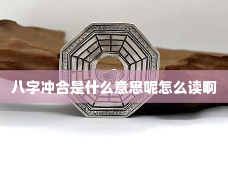 八字冲合是什么意思呢怎么读啊