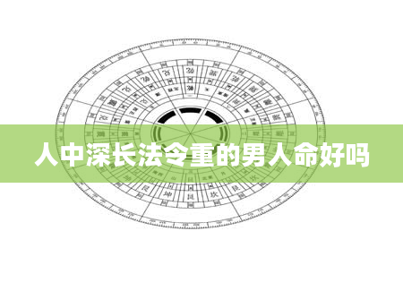 人中深长法令重的男人命好吗
