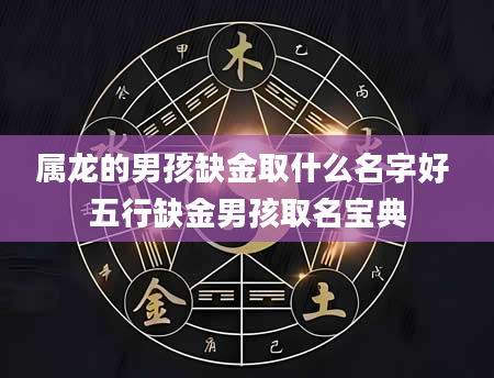 属龙的男孩缺金取什么名字好 五行缺金男孩取名宝典