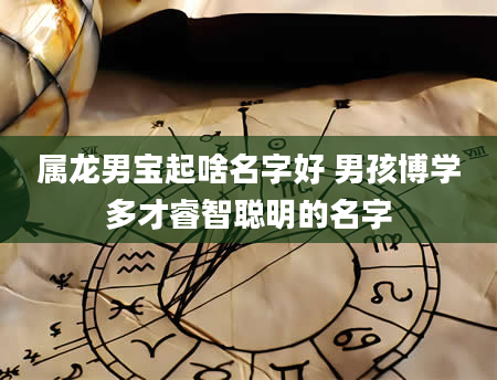 属龙男宝起啥名字好 男孩博学多才睿智聪明的名字