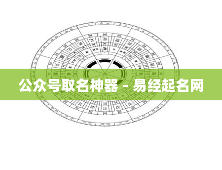 公众号取名神器 - 易经起名网