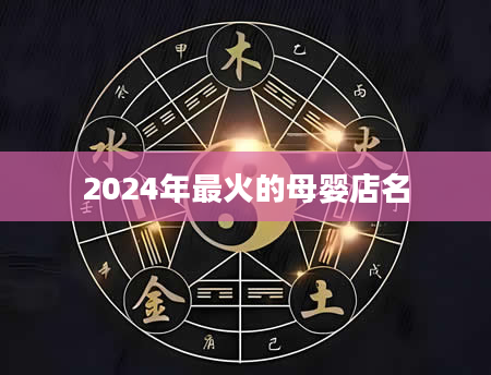 2024年最火的母婴店名