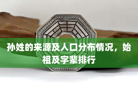 孙姓的来源及人口分布情况，始祖及字辈排行