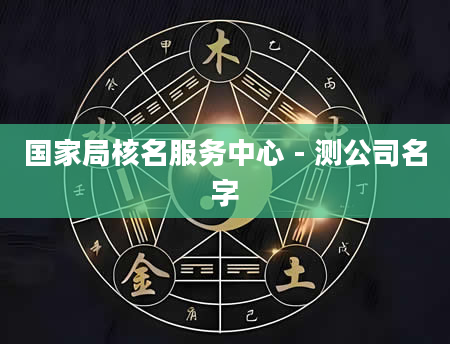 国家局核名服务中心 - 测公司名字