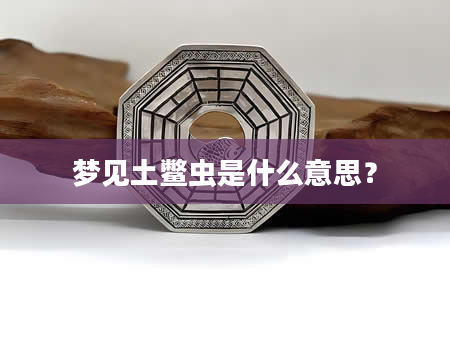 梦见土鳖虫是什么意思？