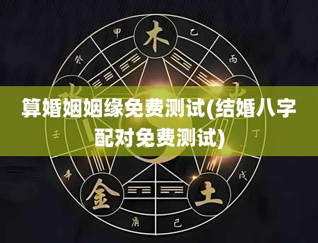 算婚姻姻缘免费测试(结婚八字配对免费测试)