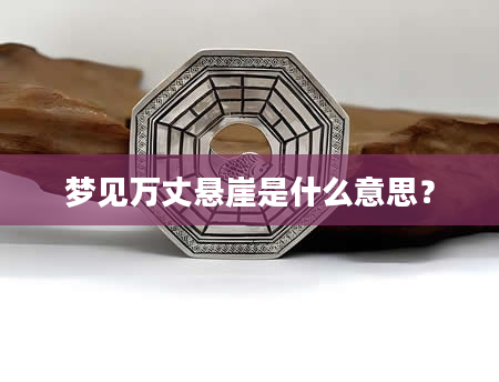 梦见万丈悬崖是什么意思？