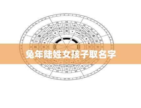 兔年陆姓女孩子取名字