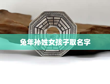 兔年孙姓女孩子取名字