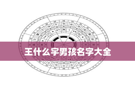 王什么宇男孩名字大全