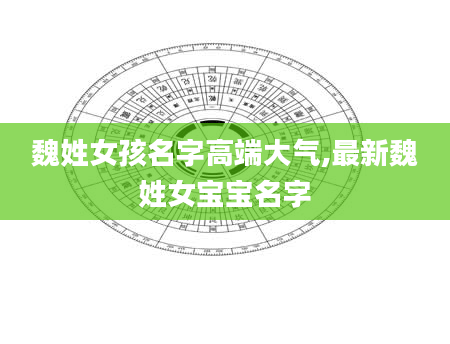 魏姓女孩名字高端大气,最新魏姓女宝宝名字