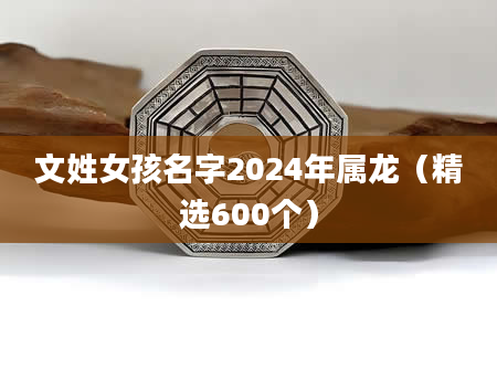 文姓女孩名字2024年属龙（精选600个）