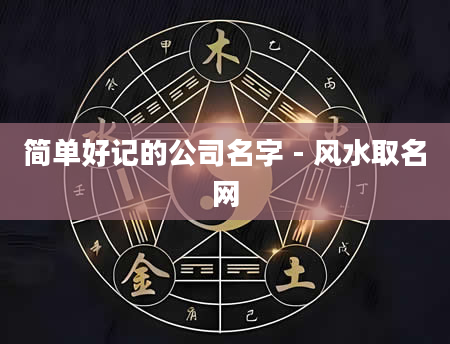 简单好记的公司名字 - 风水取名网