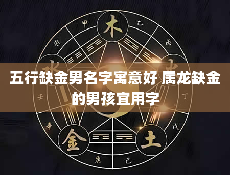 五行缺金男名字寓意好 属龙缺金的男孩宜用字