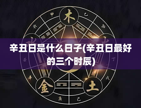 辛丑日是什么日子(辛丑日最好的三个时辰)