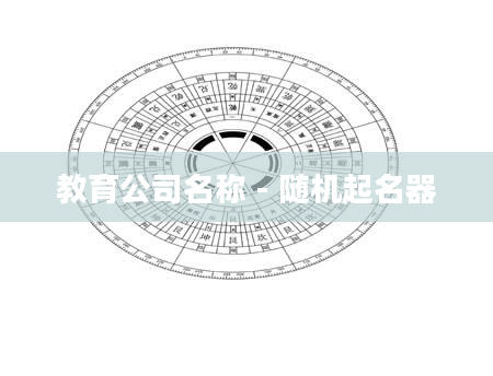 教育公司名称 - 随机起名器
