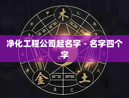 净化工程公司起名字 - 名字四个字