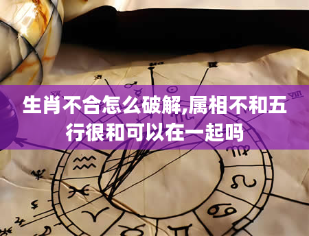 生肖不合怎么破解,属相不和五行很和可以在一起吗