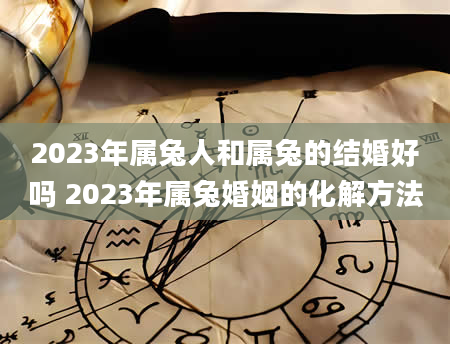 2023年属兔人和属兔的结婚好吗 2023年属兔婚姻的化解方法