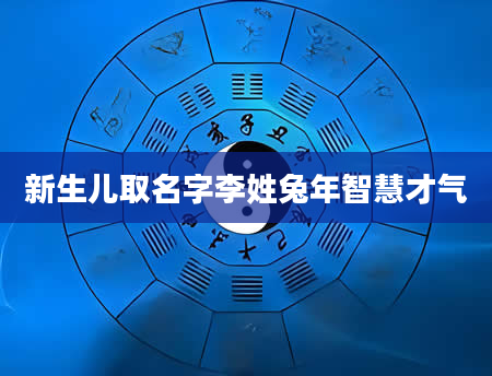 新生儿取名字李姓兔年智慧才气