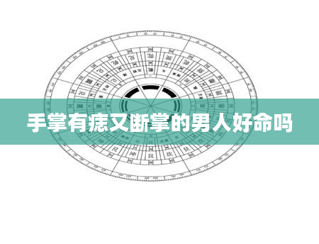 手掌有痣又断掌的男人好命吗